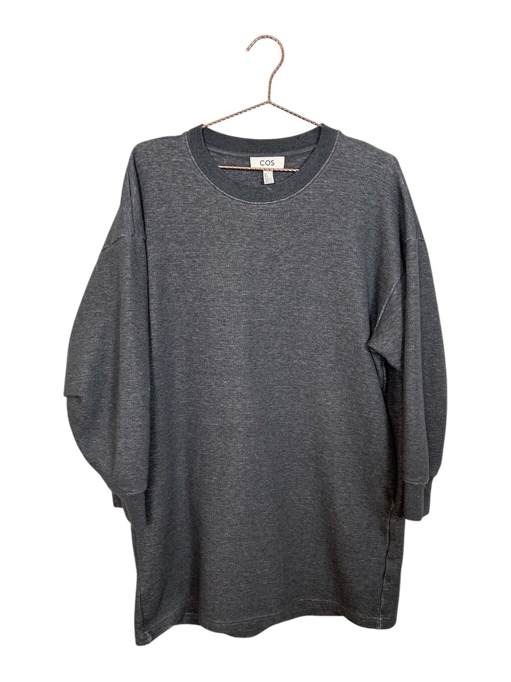 COS Dark Grey Crewneck Sweater Dress - Picture 2 of 8